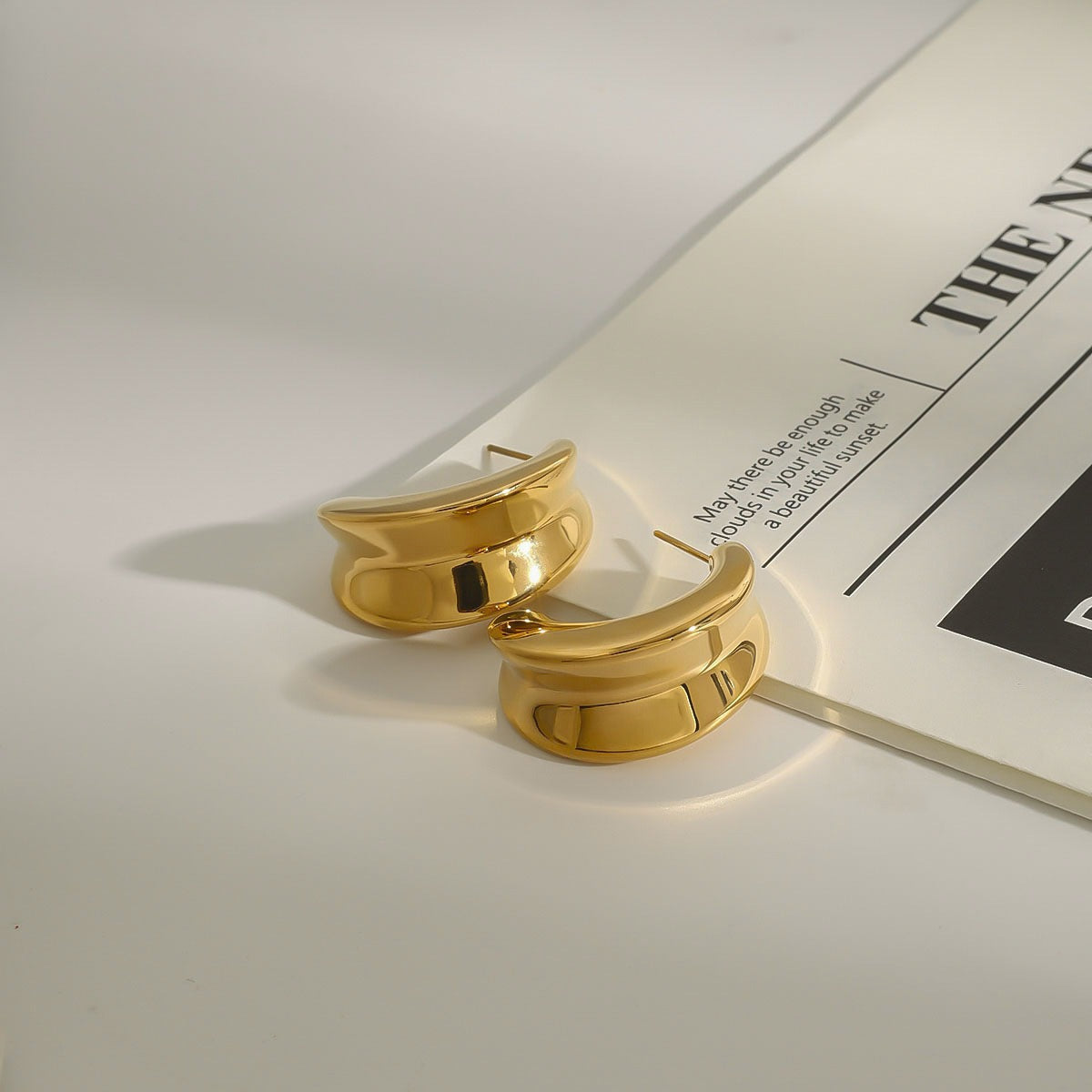 Crescent-Shaped Earrings