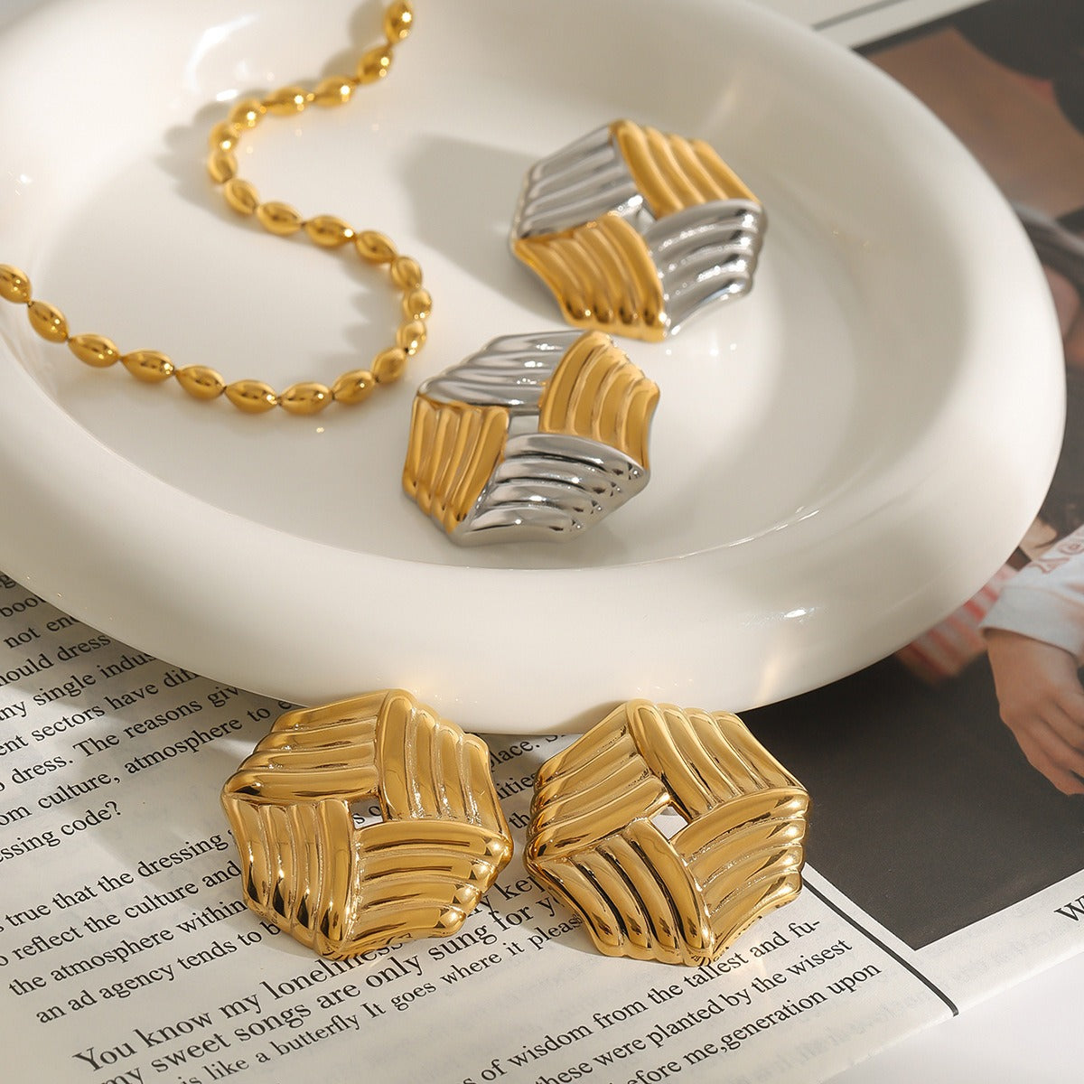 Octagonal Earrings