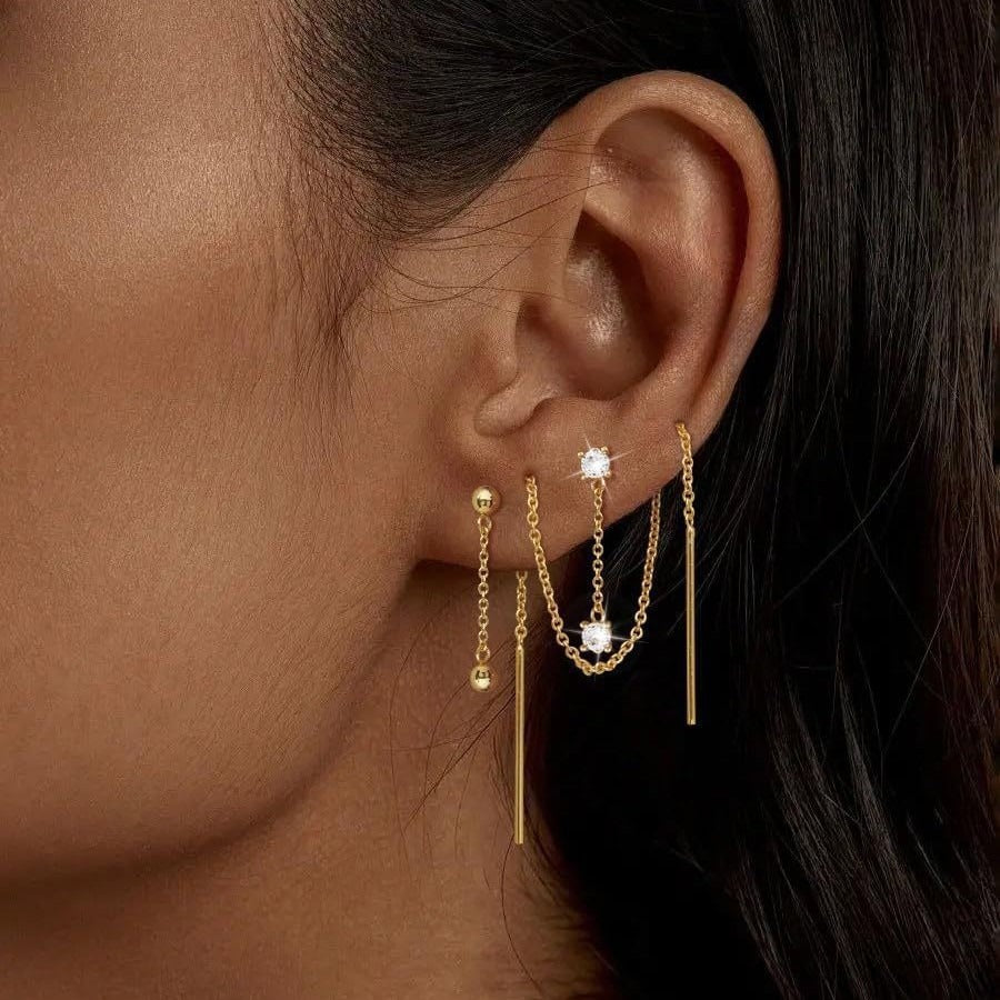 Love Tassel Earring Set (3-Piece)