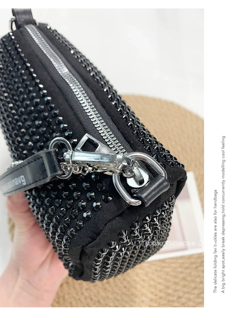 Rhinestone Square Bag