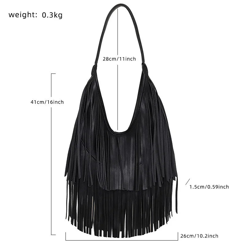 Untamed Fringe Shoulder Bag