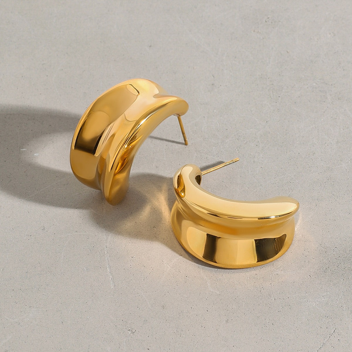 Crescent-Shaped Earrings