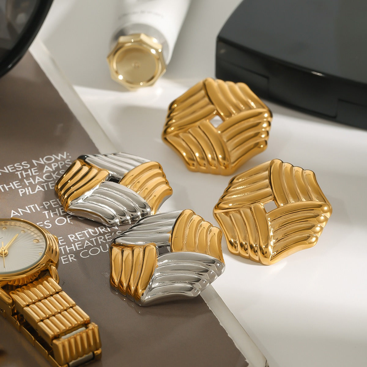 Octagonal Earrings