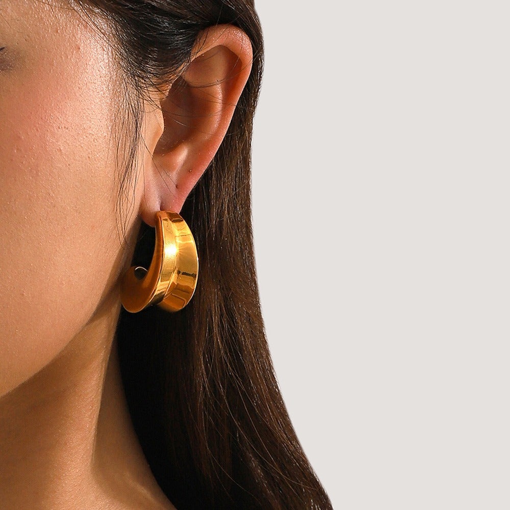 Crescent-Shaped Earrings
