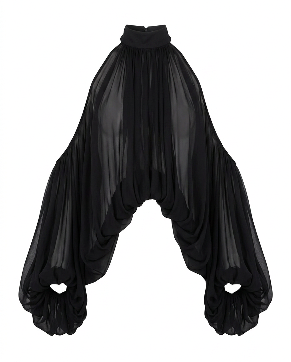 Loose Halter Blouse