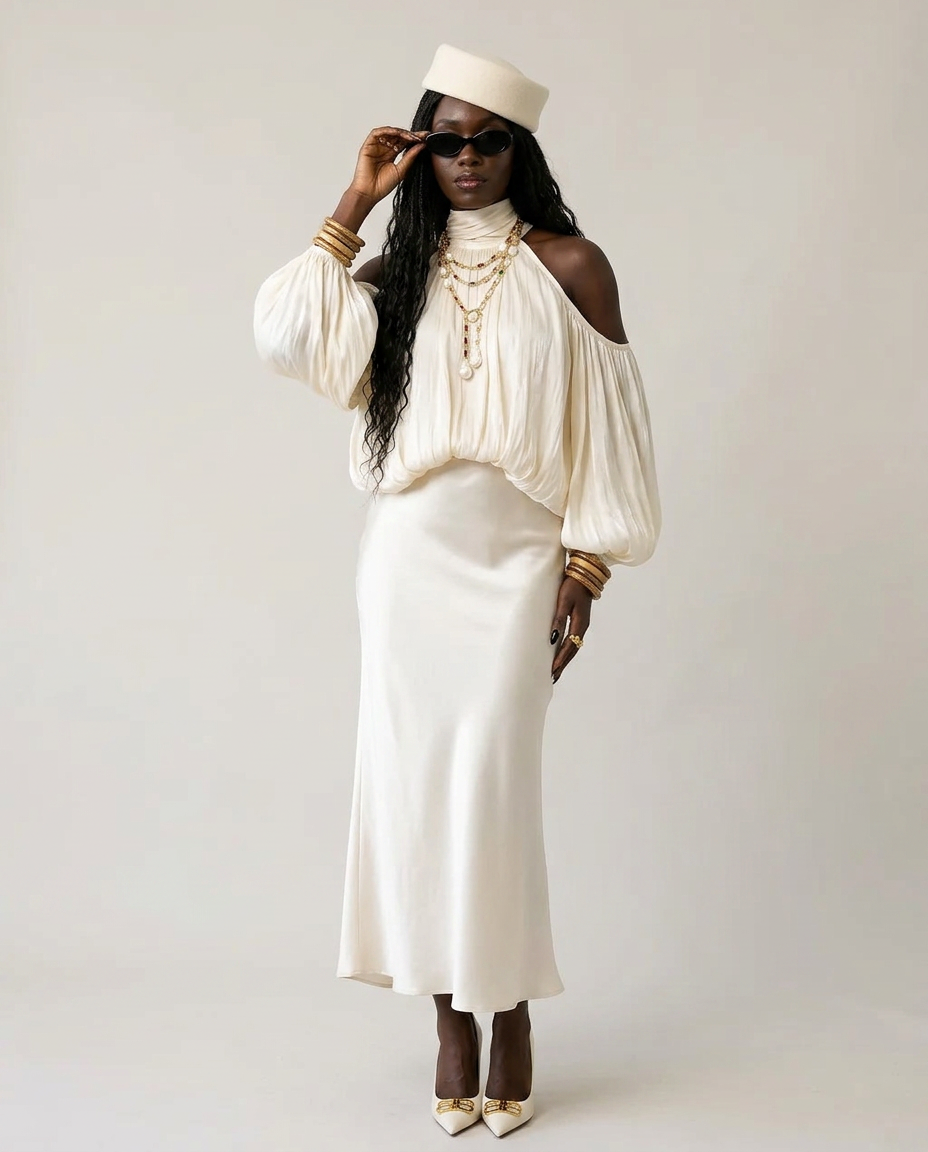 Loose Halter Blouse