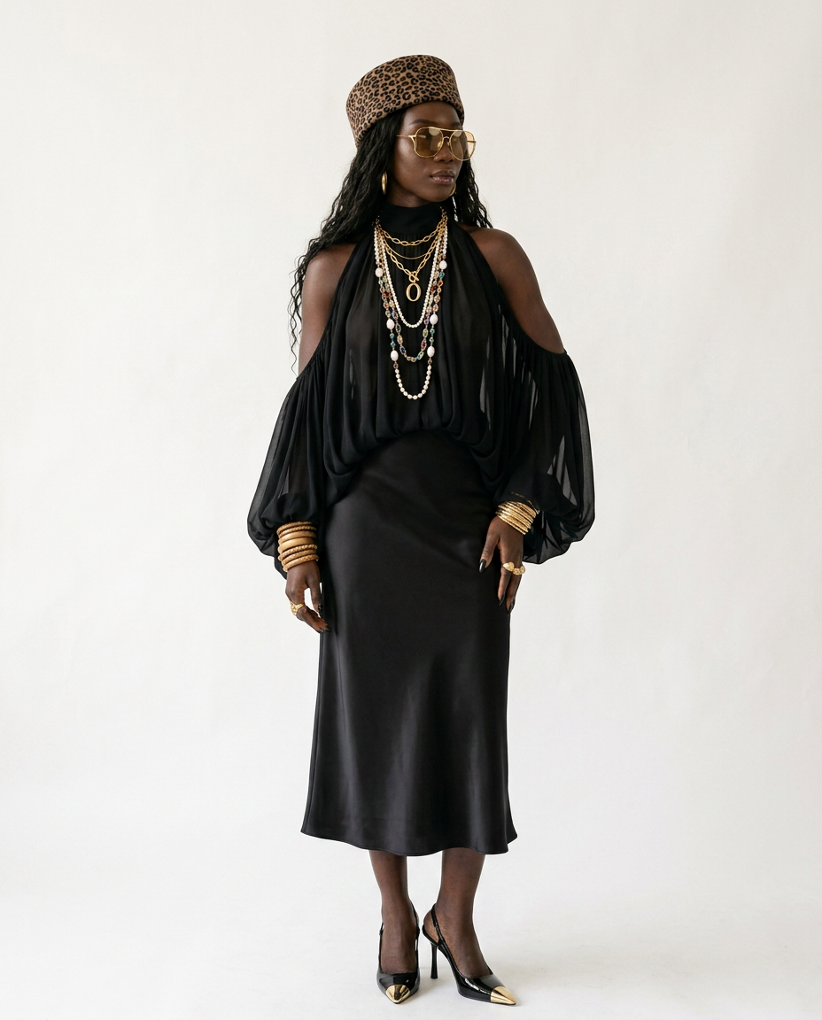 Loose Halter Blouse